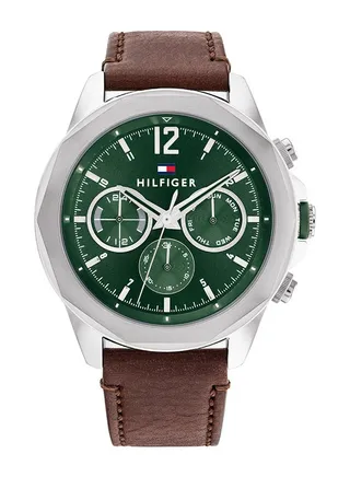 Men Analog Round Shape Leather Wrist Watch 46 mm 