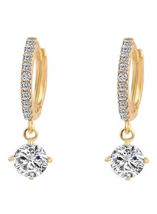 18 Karat Gold Plated Dangle Earrings 