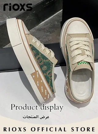 Women's Flat Mules Closed Toe Sandals Fashion Comfortable Slippers Slip-On Backless Mule Shoes 