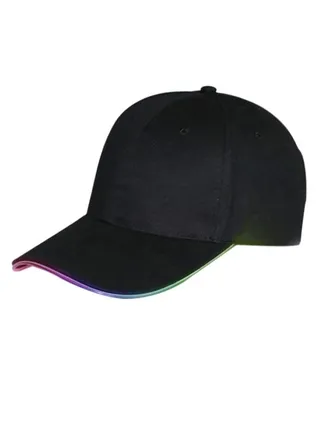 LED Light Baseball Hat Black 