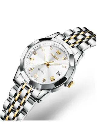 Watches for Women Stylish Stainless Steel Water Resistant Quartz Analog Watch 9931 