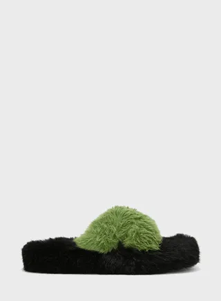 Colorblock Crossover Bedroom Slipper 