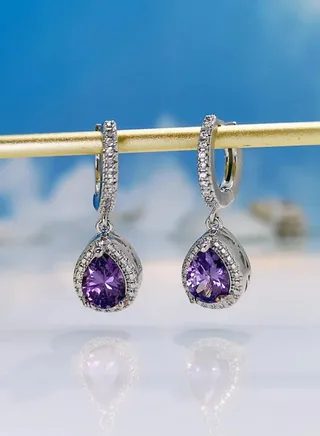 Elegant & High Quality Earrings For Women Inlaid With Zirconia 