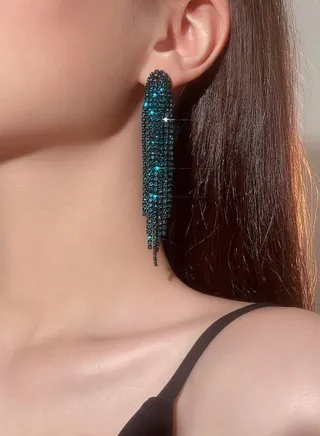 Beautiful & Elegant Zirconia Drop Earrings For Women 