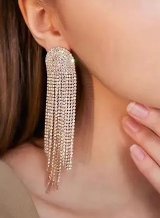 Stylish & Trendy Zirconia Drop Earrings For Women 