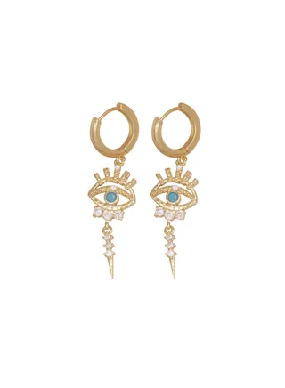 Women Gold Earrings Dangle Drop Gold Filled Small Boho Beach Delicate Jewelry Gift 