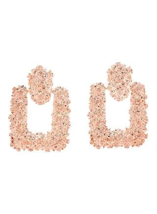 Rough Textured Dangle Earrings 