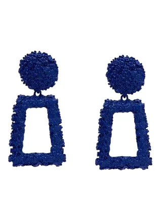 Geometric Design Dangle Earrings 