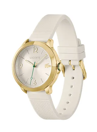 Women's Analog Round Shape Silicone Wrist Watch 2001330 - 36 Mm 