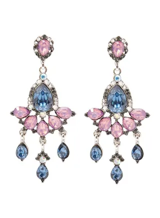 Lea Chandelier Earrings Silver 