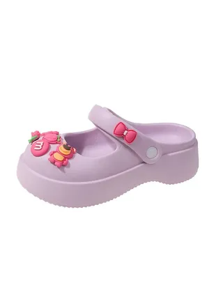 New Platform Cute Women's Slippers Height-Raising Beach Shoes 