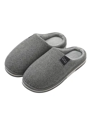 Cotton Bedroom Slippers Grey 