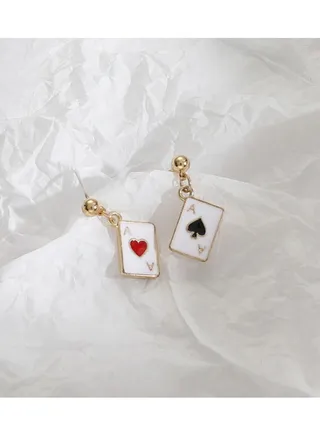 Playing Card Earrings 