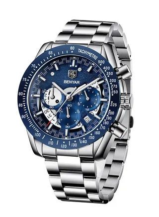 Watches for Men Stainless Steel Quartz Water Resistant Watch  5120 