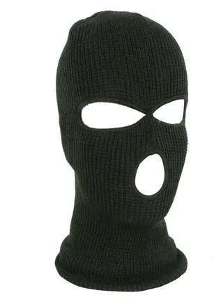 Cold Resistant Three-Hole Riding Mask Army Green 