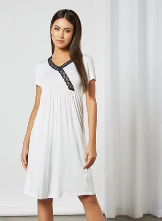 Stylish Long Evening Maxi Dress White 