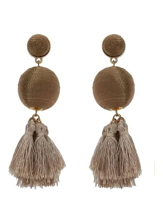 Thread Dangle Earrings 