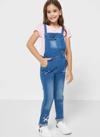 Girls Dungarees