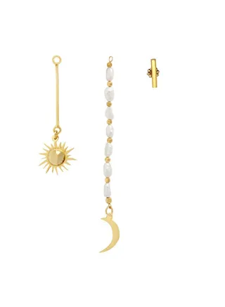 Peggy Pearl Gold Earrings 