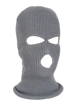 Cold Resistant Three-Hole Riding Mask Grey 