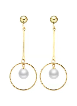 Women's Stainless Steel Gold Earrings - LC.E.01073.110 