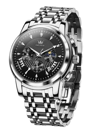 Watches For Men Stainless Steel Quartz Water Resistant Watch 