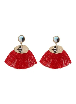 Detailed Tassel Earrings 