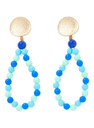 Designer Beaded Dangle Earrings 