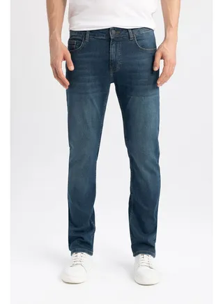 Man Regular Fit Denim Trousers 