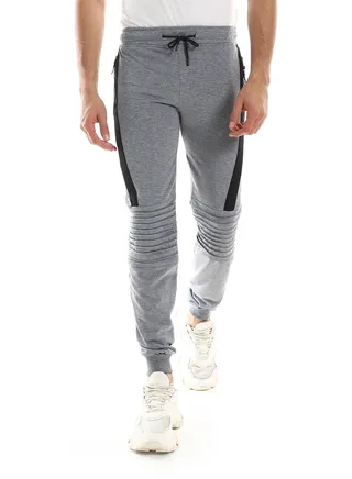 Detailed Casual Sweatpants With Zipper In Sides 