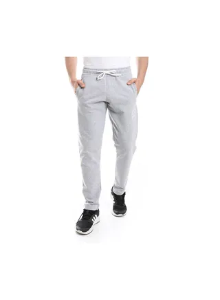 Light Grey Elastic Waist With Drawstring lined cotton Sweatpants 