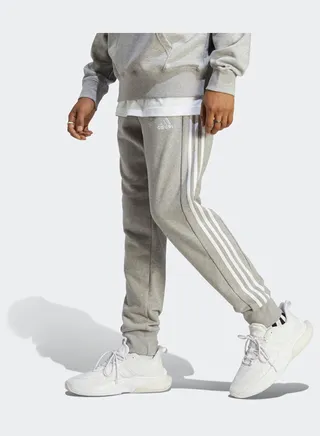 Essentials French Terry Tapered Cuff 3-Stripes Joggers 