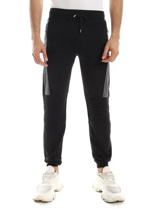 Detailed Casual Sweatpants With Zipper In Sides 