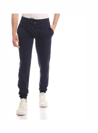 Casual Basic  Mid-Rise Sweatpants Blue 