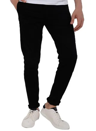 Solid Chino Pants Black 