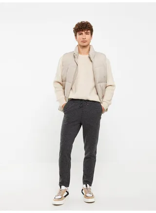 Slim Fit Textured Men's Trousers 