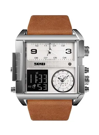 Men's Leather Chronograph Wrist Watch NF01210001 