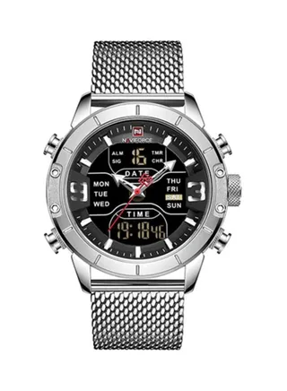Men's Metal Analog+Digital Wrist Watch NF9153S S/B 
