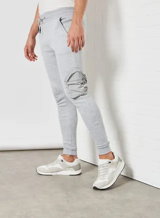 Skinny Fit Joggers Light Grey Marl 