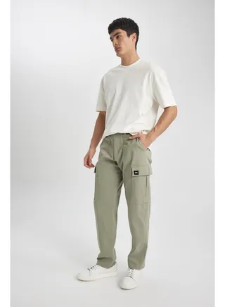 Man Relax Fit Woven Trousers 