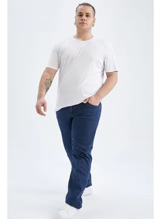 Man Blue Denim Trousers 