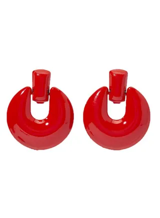 Exquisite Glossy Round Earrings 