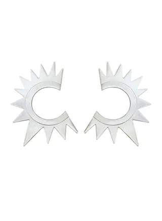 Haya Mini Silver Earrings 