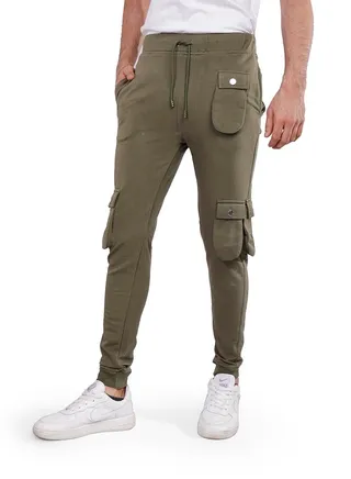 COUP Regular SweatPants For Men - Khaki - M 