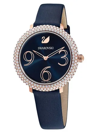 Swarovski Crystal Frost Blue Watch for Women with Leather Strap 5484061 