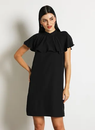 Women'S Casual Knee Length Short Sleeve Print Long Evening Maxi Dress Black 