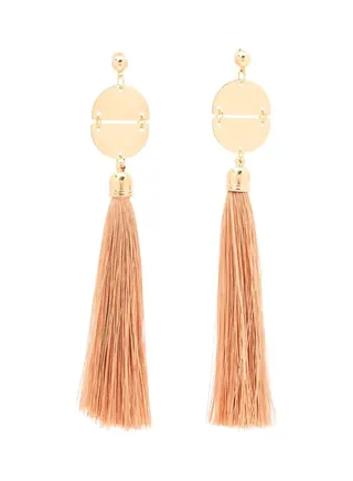 Round Head Tassel Dangle Earrings 