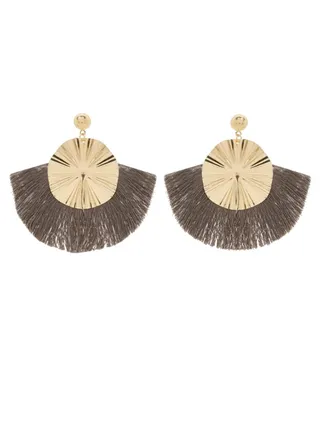 Round Tassel Earrings 