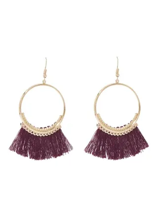 Tasseled Dangle Earrings 