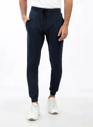Slim Fit Sweatpants For Men - Navy 